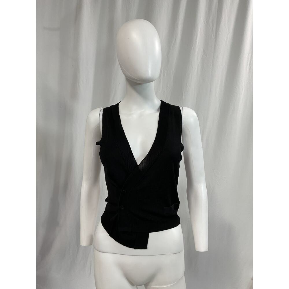 Aya Muse Black Wrap Top - Picture 2 of 5